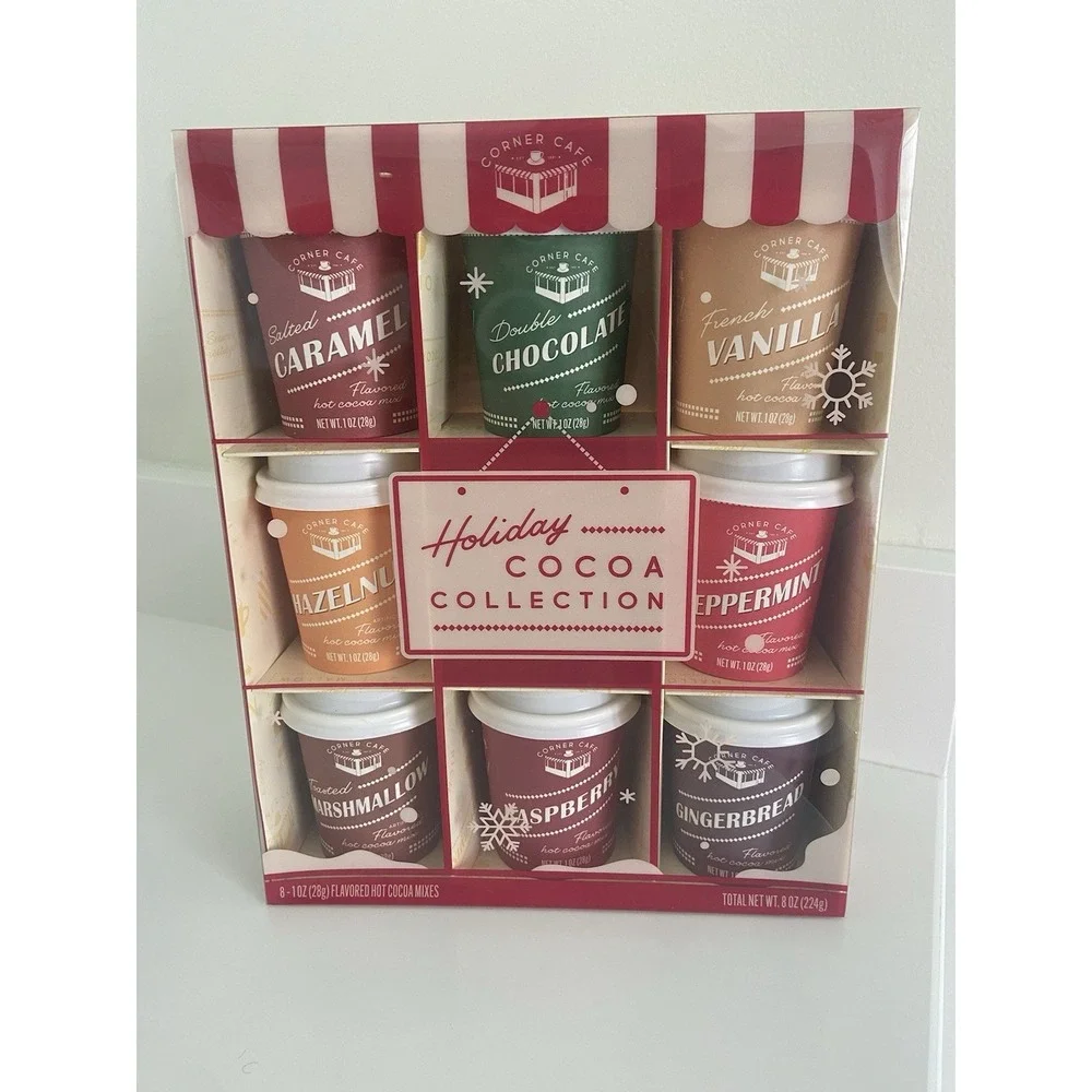 Corner Cafe cocoa mixes pictured